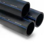 أنابيب HDPE السعودي  PE 80 ضغط 5 بار قطر خارجي 355 مم سمك 13.6 مم لون اسود