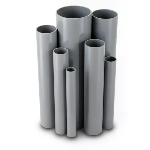 مواسير UPVC ضغط اسمي 6/20 قطر خارجي 250 مم سمك 7.3 مم لون رمادي