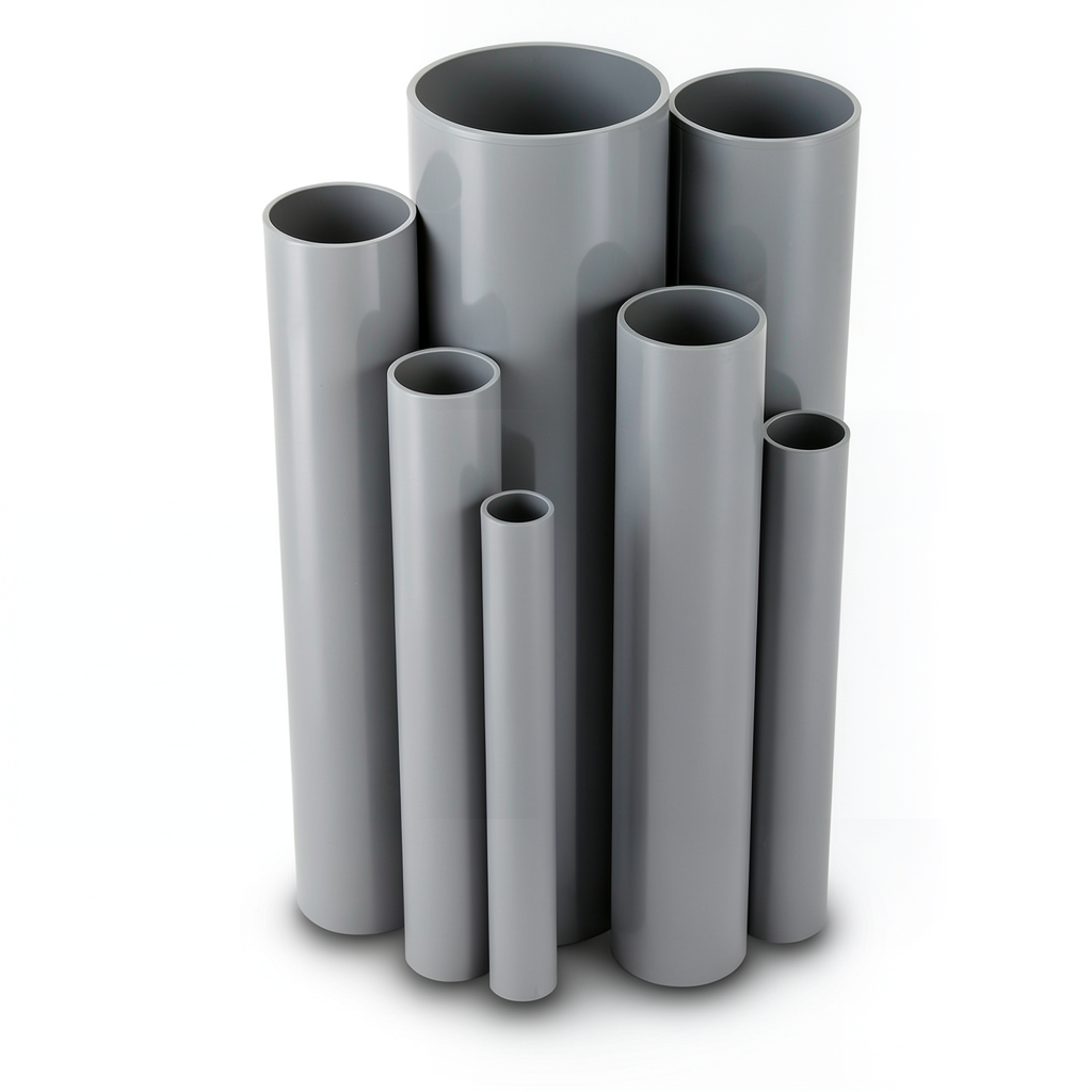 UPVC Pipes Nominal Pressure 6/20 Outside Diameter 250 mm Thickness 7.3 mm Gray