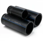 أنابيب HDPE السعودي PE 80 ضغط 8 بار قطر خارجي 355 مم سمك 21.1 مم لون اسود