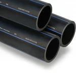 مواسير HDPE السعودي PE 80 ضغط 8 بار قطر خارجي 280 مم سمك 16.6 مم لون اسود