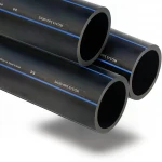 مواسير HDPE السعودي PE 80 ضغط 12.5 بار قطر خارجي 280 مم سمك 25.4 مم لون اسود