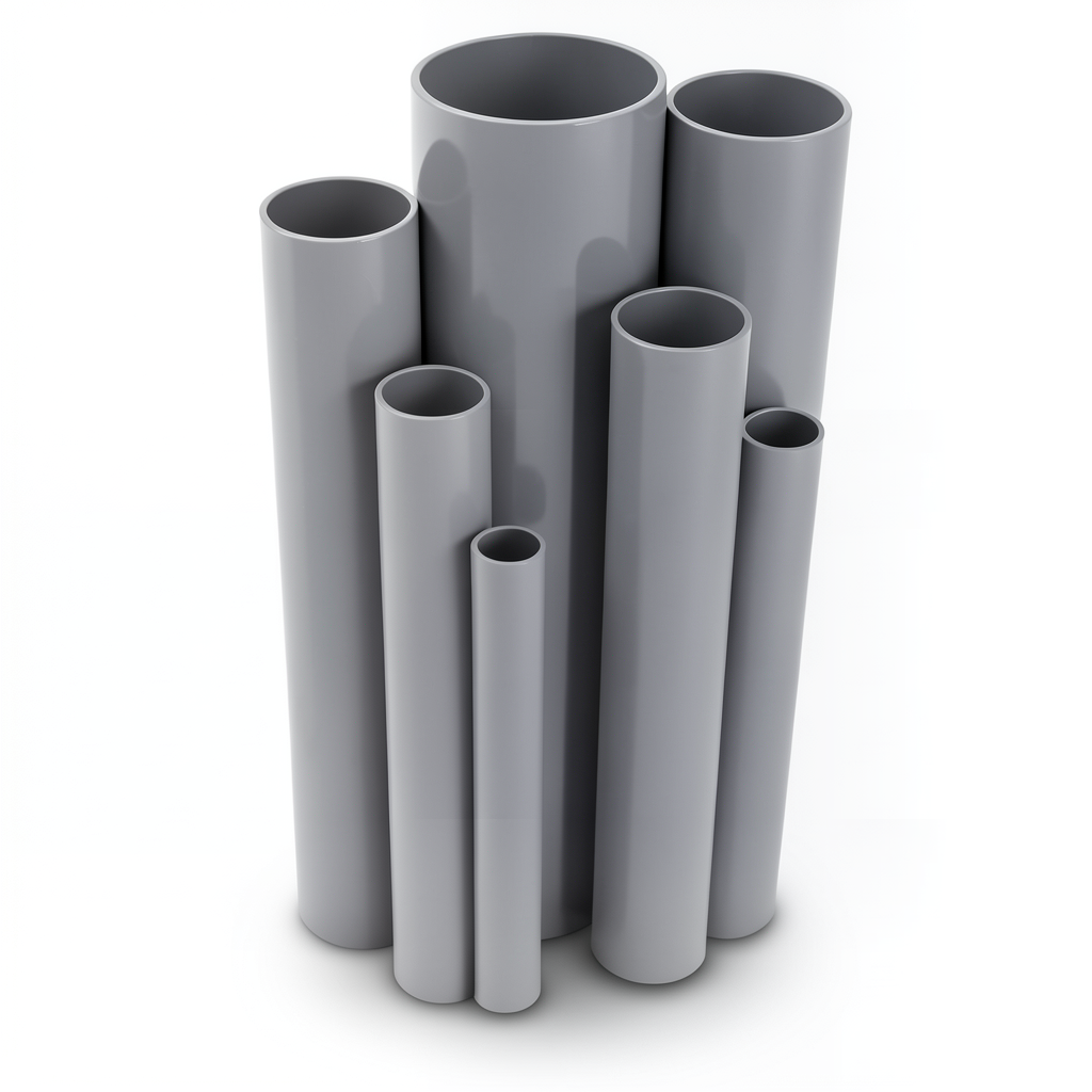 UPVC Pipes Nominal Pressure 6/20 Outside Diameter 75 mm Thickness 2.2 mm Gray