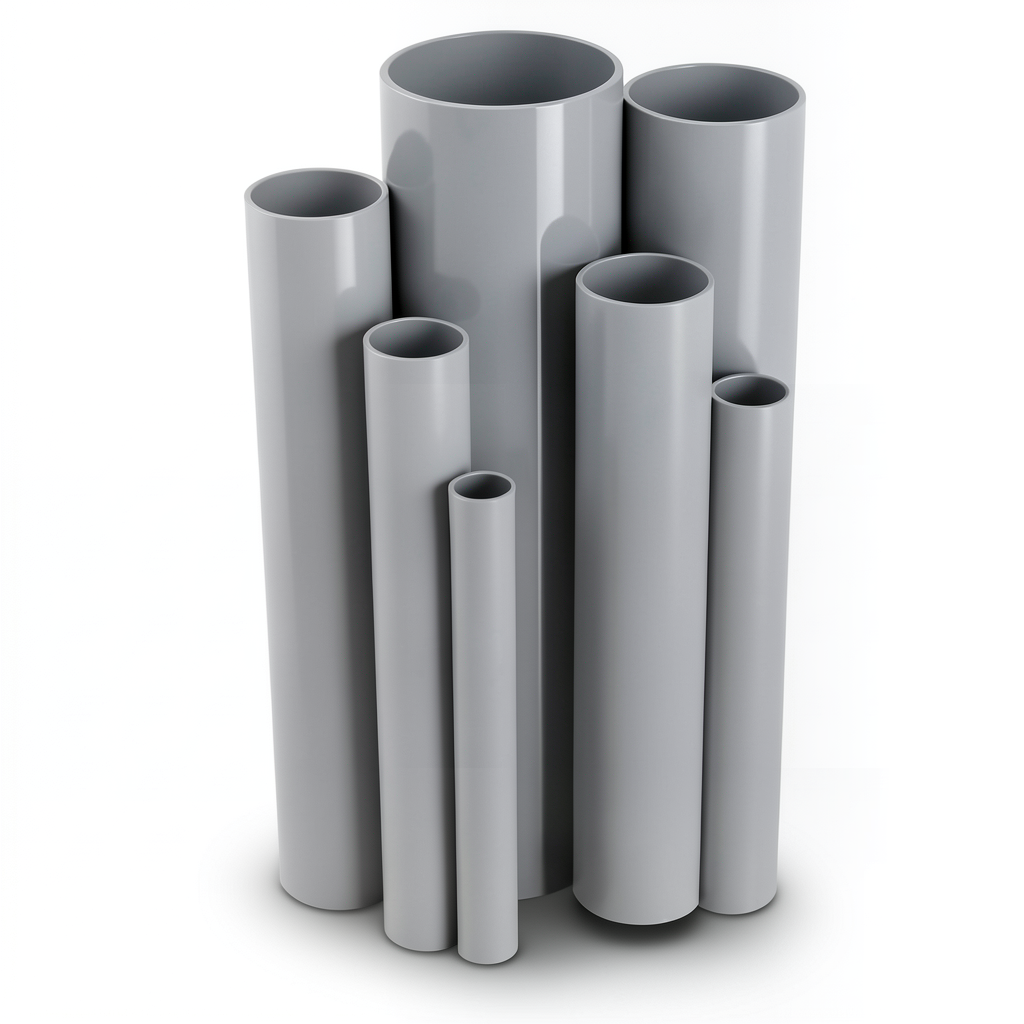 UPVC Pipes Nominal Pressure 6/20 Outside Diameter 225 mm Thickness 6.6 mm Gray