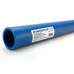 مواسير HDPE PE 80 ضغط 6 بار قطر خارجي 140 مم سمك 6.4 مم لون ازرق | نيبروبلاست