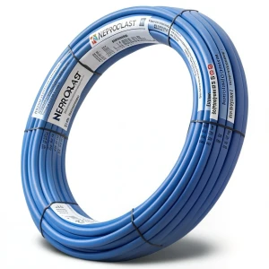 أنابيب HDPE PE 80 ضغط 6 بار قطر خارجي 50 مم سمك 2.3 مم لون أزرق | نيبروبلاست