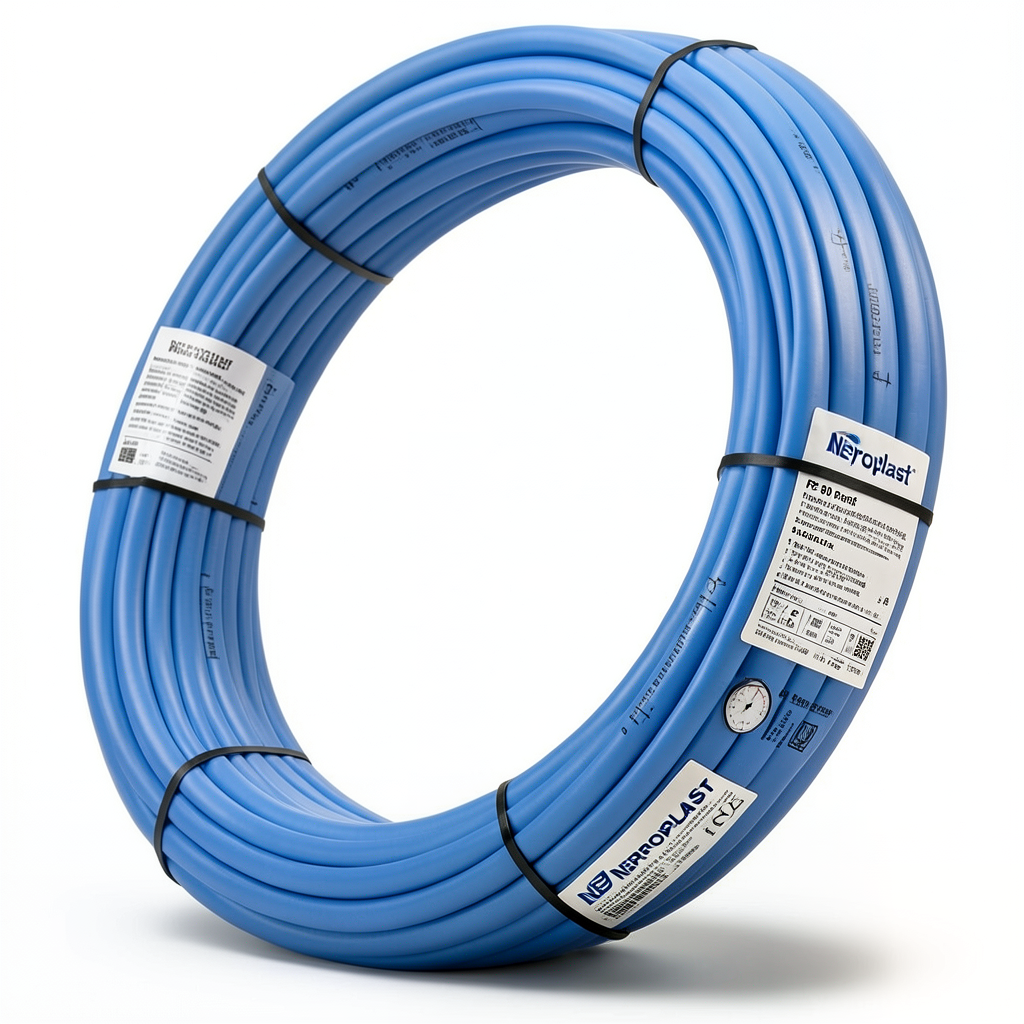 Neproplast HDPE Pipes PE 80 Pressure 6 Bar Outside Diameter 75 mm Thickness 3.5 mm Blue | NEPROPLAST