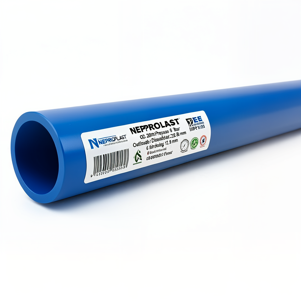 HDPE Pipes PE 80 Pressure 6 Bar Outside Diameter 280 mm Thickness 12.8 mm Blue | NEPROPLAST