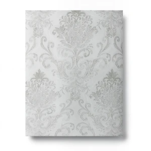 Italian Wallpaper 10m x 0.73m Pale Grey, Model 4241