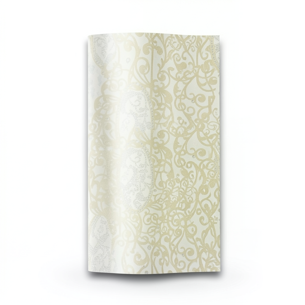 Italian Wallpaper Classic Design Size 10mx0.70m Creamy Color, Model 14113
