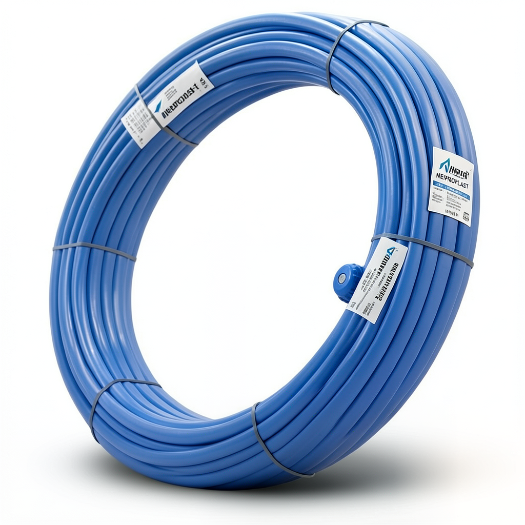 Neproplast HDPE Pipes PE 80 Pressure 6 Bar Outside Diameter 125 mm Thickness 5.7 mm Blue | NEPROPLAST