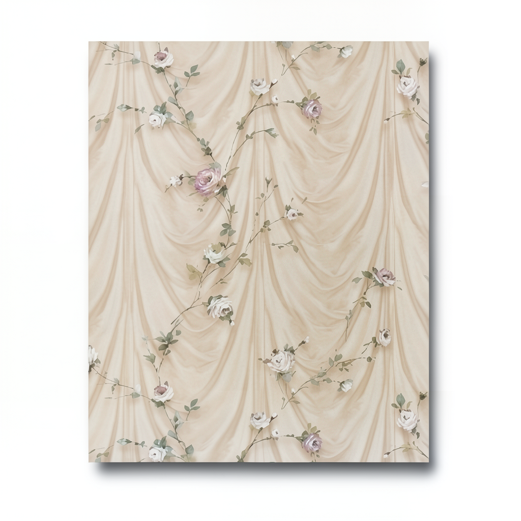 Italian Wall Decoration 10m x 0.73m Beige, Model 4231