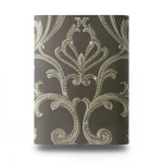 Italian Wallpaper Classic Design 10mx0.70m Dark Beige