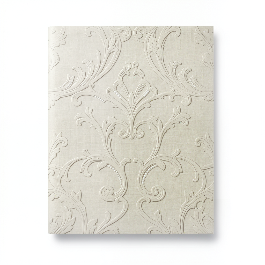 Italian Wallpaper Classic Design Light Beige, Size 10m x 0.70m, Model 14116