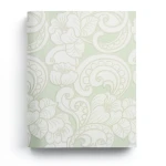 Italian Wall Decoration Floral Wallpaper 10m x 0.73m Pale Green