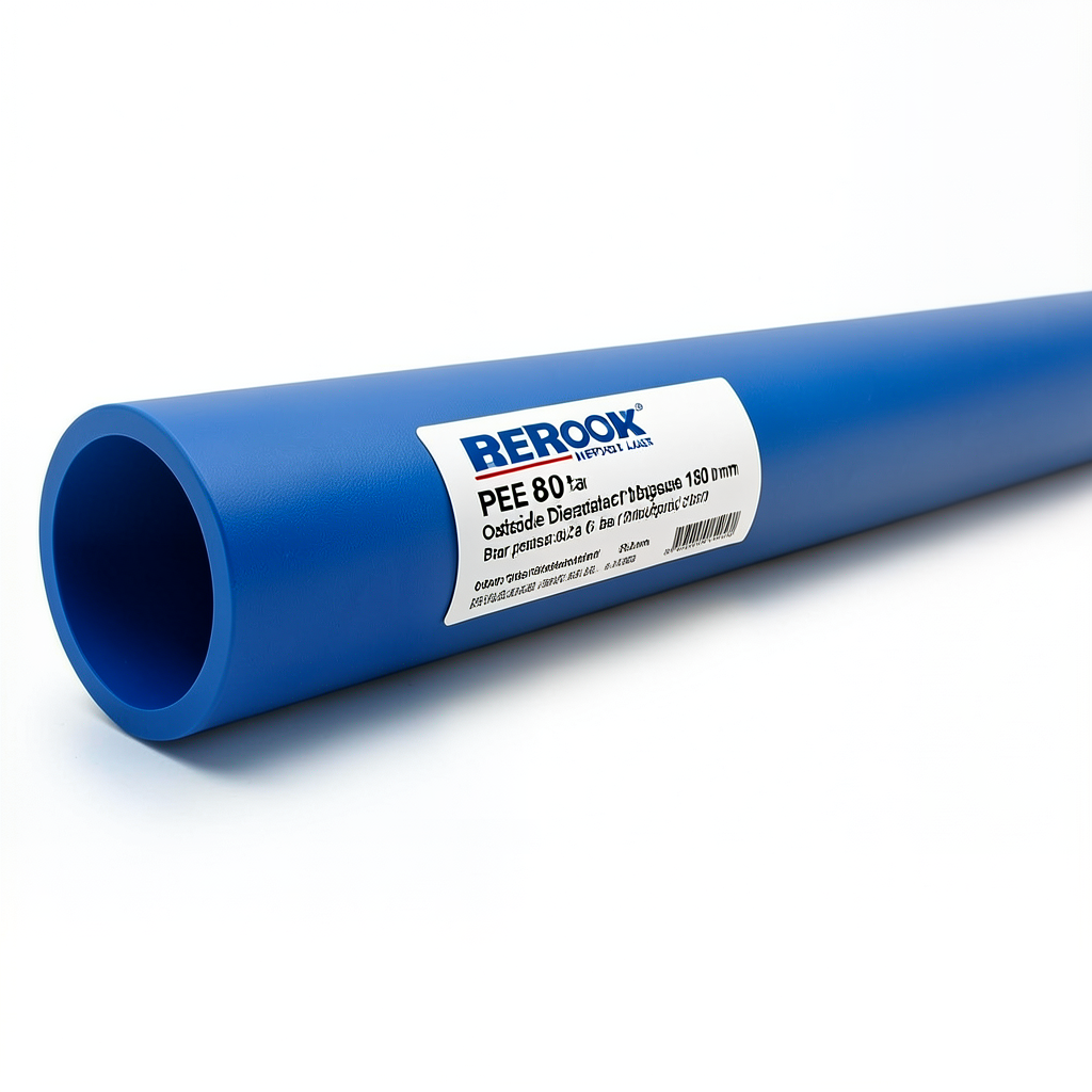 مواسير HDPE PE 80 ضغط 6 بار قطر خارجي 180 مم سمك 8.2 مم لون أزرق | نيبروبلاست
