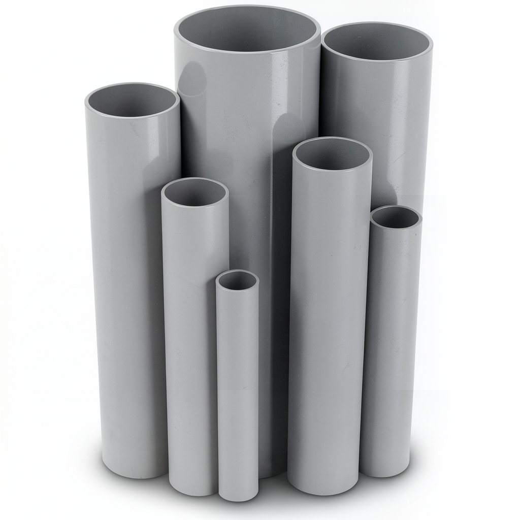 UPVC Pipes Nominal Pressure 6/20 Outside Diameter 400 mm Thickness 11.7 mm Gray