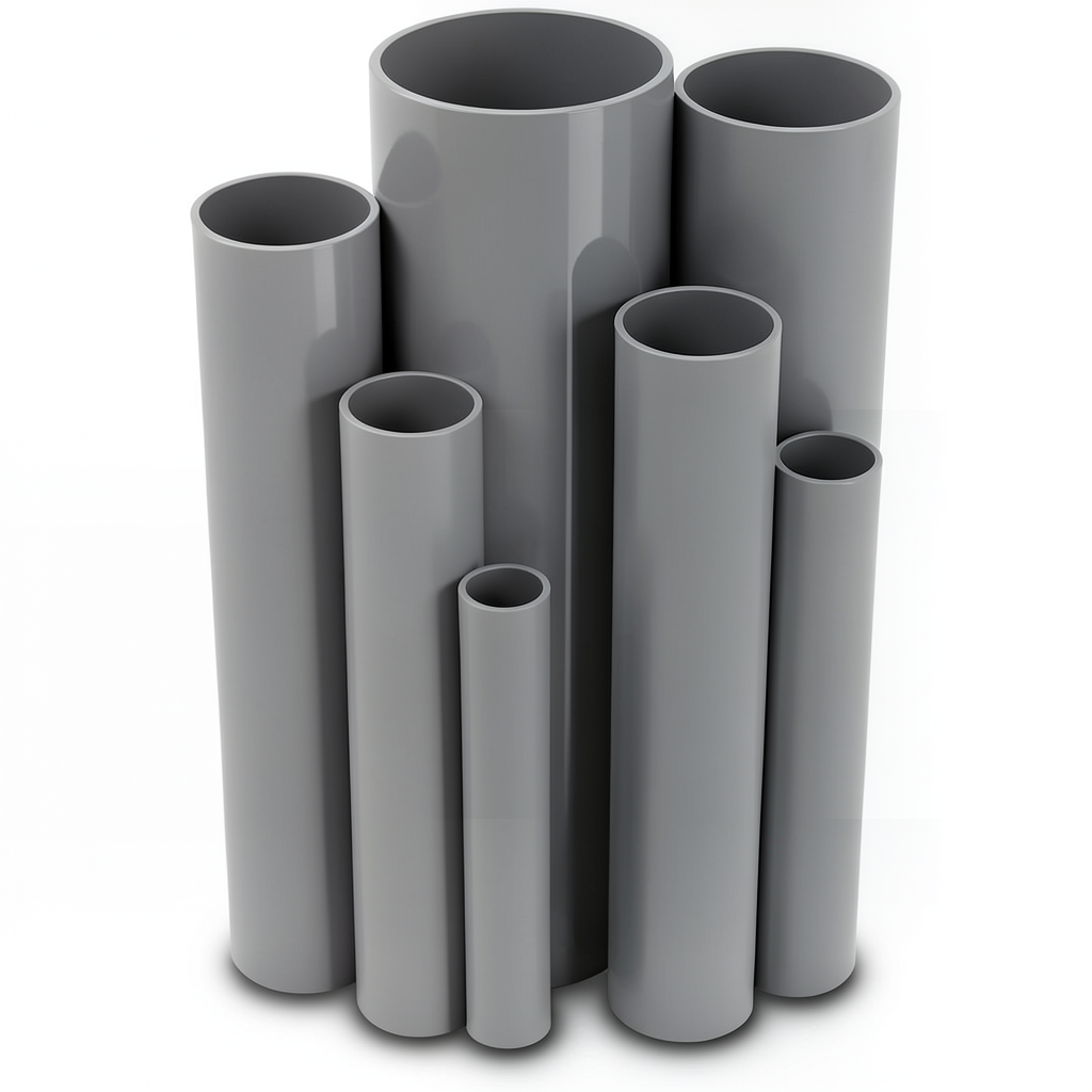 UPVC Pipes Nominal Pressure 10/20 Outside Diameter 32 mm Thickness 1.8 mm Gray