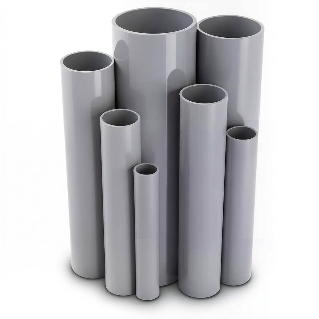 UPVC Pipes Pressure 10/20 Outside Diameter 40 mm Thickness 1.9 mm Gray