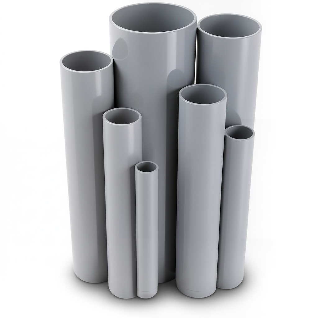 UPVC Pipes Nominal Pressure 10/20 Outside Diameter 63 mm Thickness 3.0 mm Gray