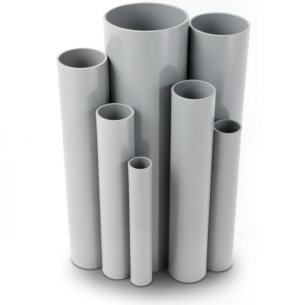UPVC Pipes Nominal Pressure 6/20 Outside Diameter 400 mm Thickness 11.7 mm Gray