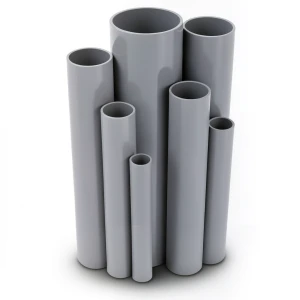 مواسير UPVC ضغط 10/20 قطر خارجي 40 مم سمك 1.9 مم لون رمادي