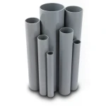 UPVC Pipes Nominal Pressure 10/20 Outside Diameter 200 mm Thickness 9.6 mm Gray