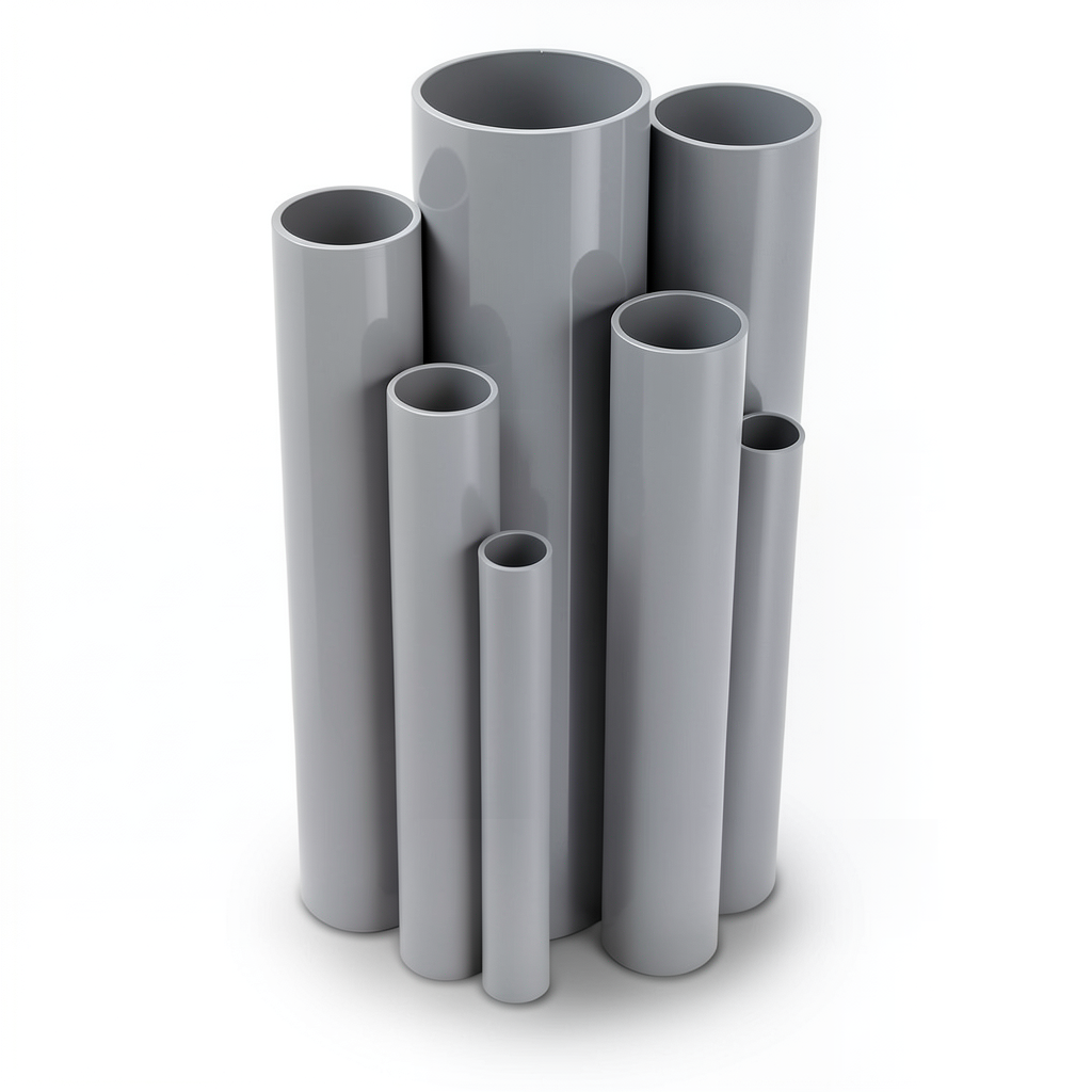 UPVC Pipes Nominal Pressure 10/20 Outside Diameter 225 mm Thickness 10.8 mm Gray