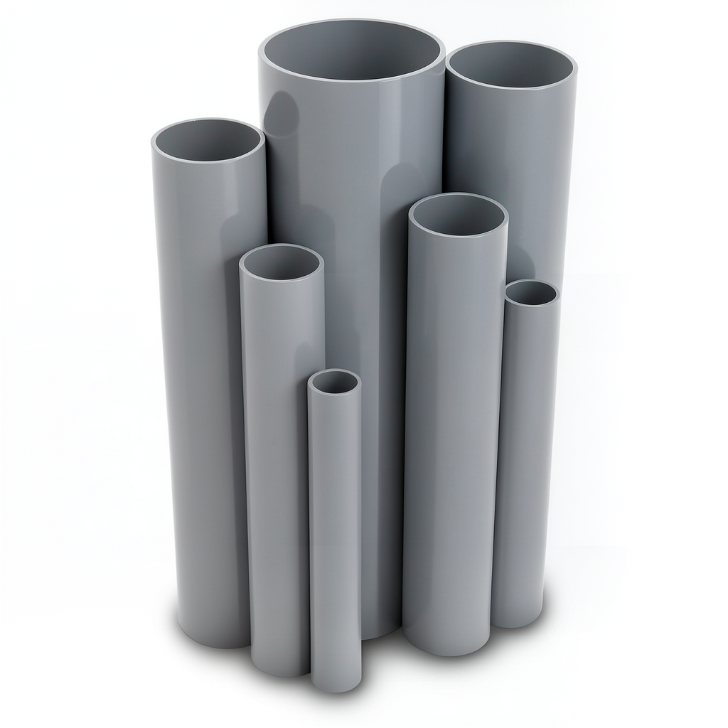 UPVC Pipes Nominal Pressure 10/20 Outside Diameter 400 mm Thickness 19.1 mm Gray