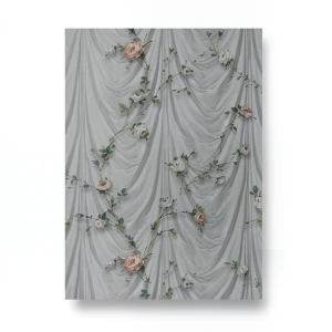 Italian Wallpaper 10m x 0.73m Gray, Model 4237