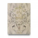 Italian wallpaper, beige color, patterned design, size 10 m x 0.70 m, model 13064