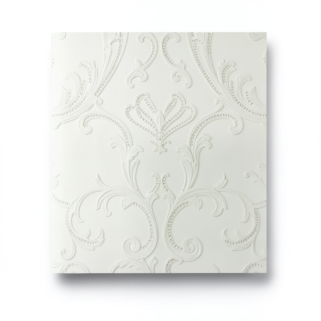 Italian Wallpaper Classic Design 10m x 0.70m Off White Color