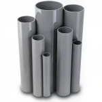 UPVC Pipes Modern Technology Nominal Pressure 16 Bar Outside Diameter 225 mm Thickness 16.7 mm Gray Colour