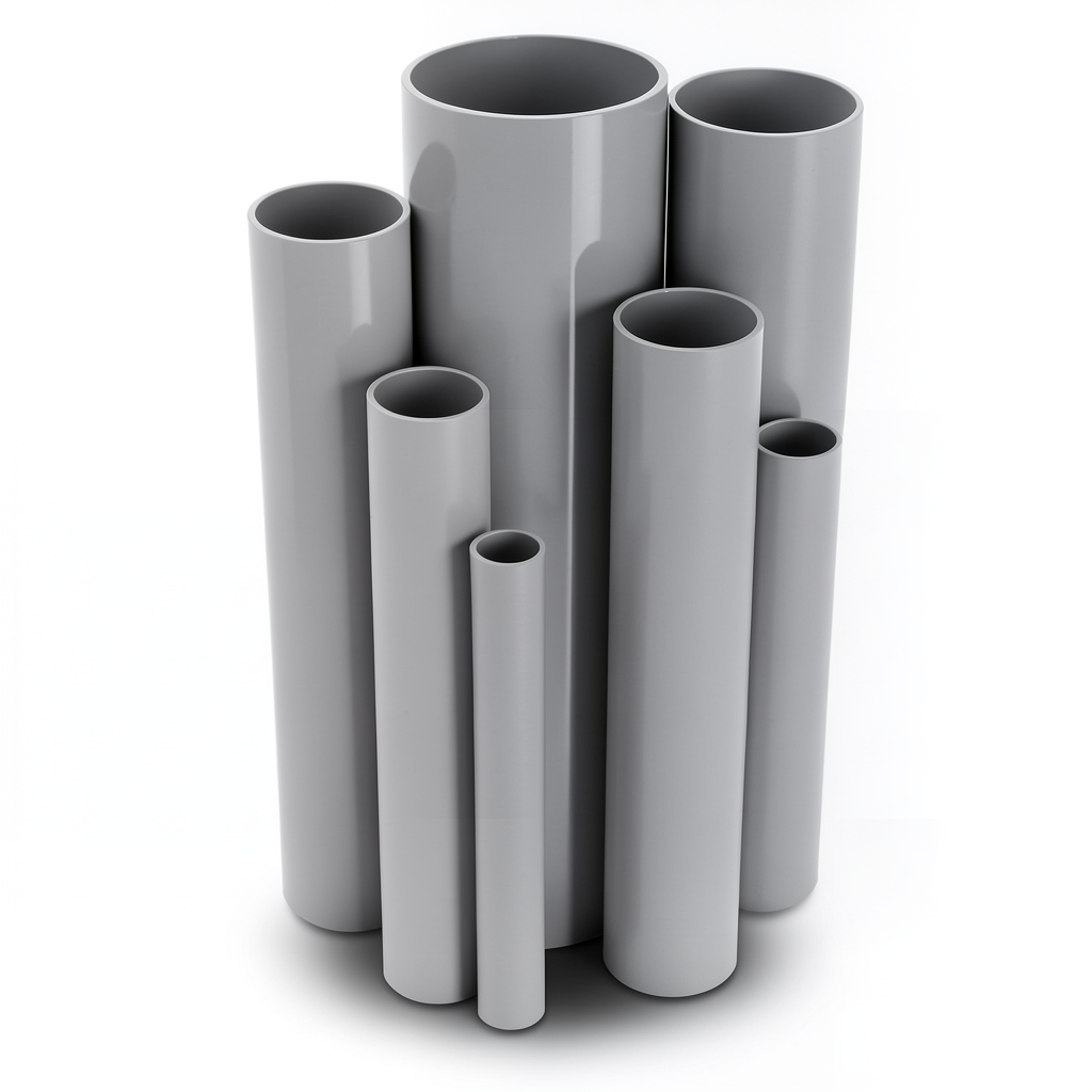 UPVC Pipes Nominal Pressure 10/20 Outside Diameter 110 mm Thickness 5.3 mm Gray