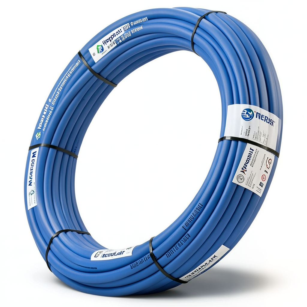 أنابيب HDPE نيبروبلاست PE 80 ضغط 4 بار قطر خارجي 63 مم سمك 2.0 مم لون ازرق | نيبروبلاست