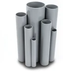 مواسير UPVC ضغط 10/20 قطر خارجي 250 مم سمك 11.9 مم لون رمادي
