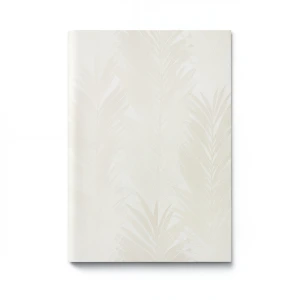 German Leaf Patterned Wallpaper 10m x 0.53m Light Beige, Model 10031-02