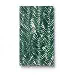 Leaf Patterned Wallpaper 10m x 0.53m Dark Green, Model 10031-07