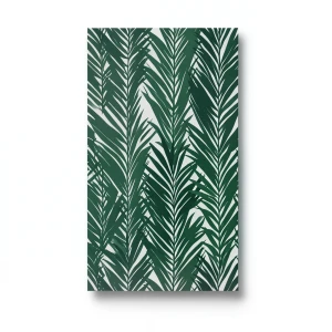 Leaf Patterned Wallpaper 10m x 0.53m Dark Green, Model 10031-07