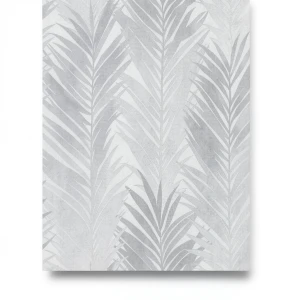 German Leaf Patterned Wallpaper 10m x 0.53m Gray, Model 10031-10