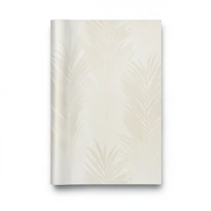 German Leaf Patterned Wallpaper 10m x 0.53m Light Beige, Model 10031-02