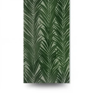 Leaf Patterned Wallpaper 10m x 0.53m Dark Green, Model 10031-07