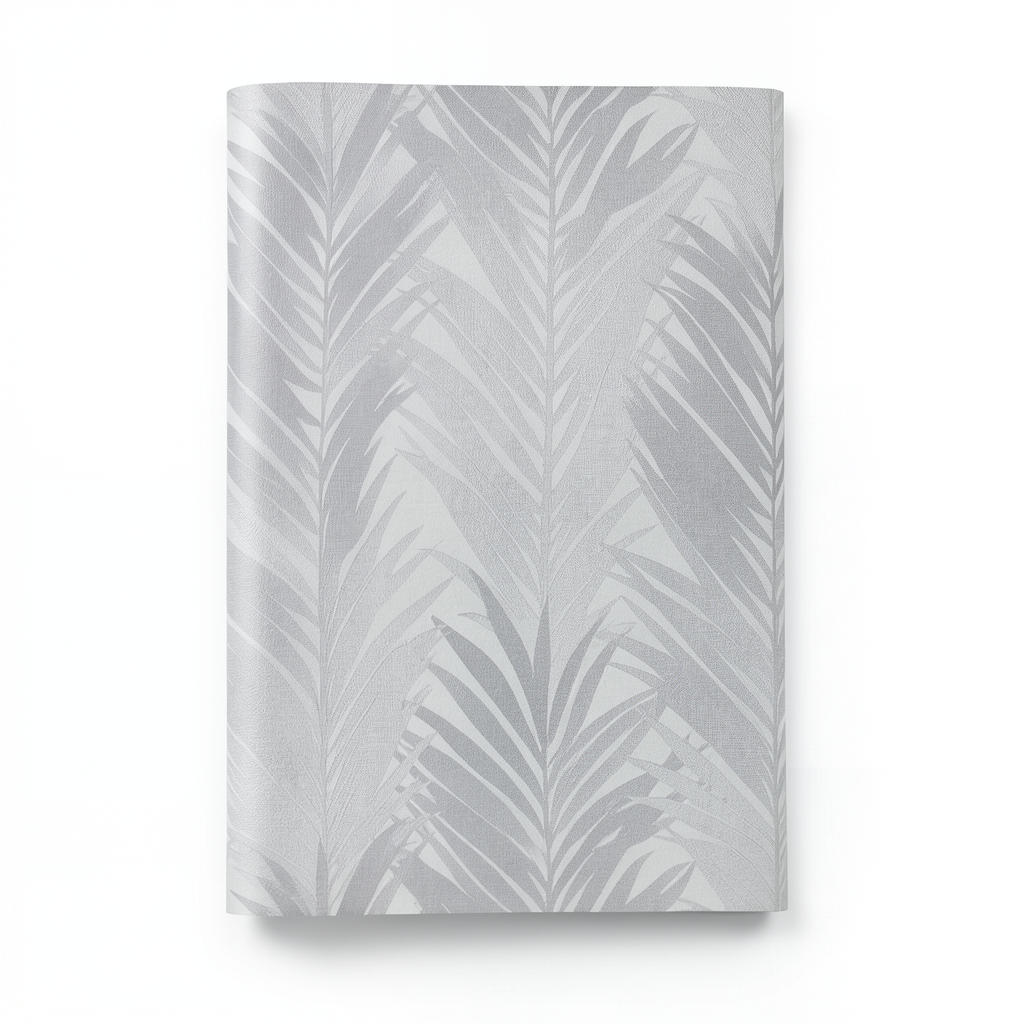 German Leaf Patterned Wallpaper 10m x 0.53m Gray, Model 10031-10