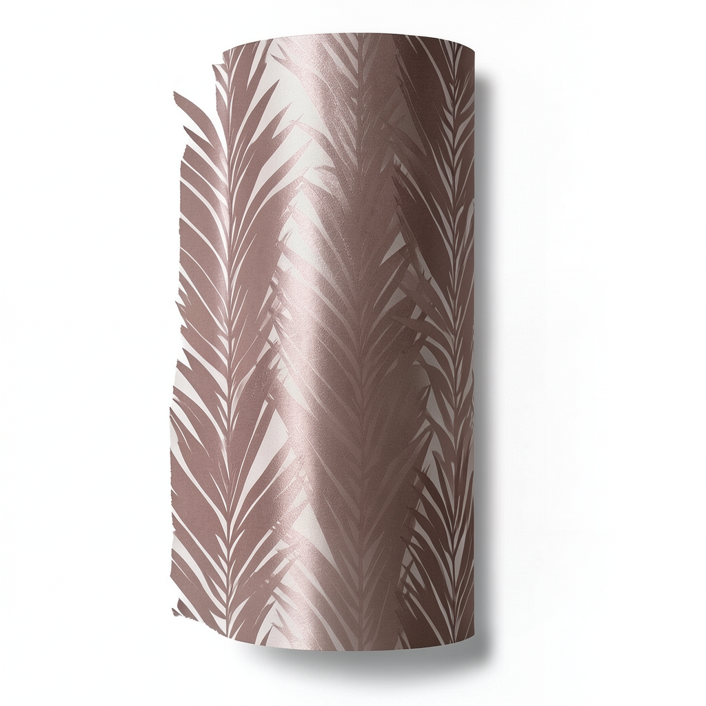 German Leaf Patterned Wallpaper 10m x 0.53m Brown, Model 10031-11