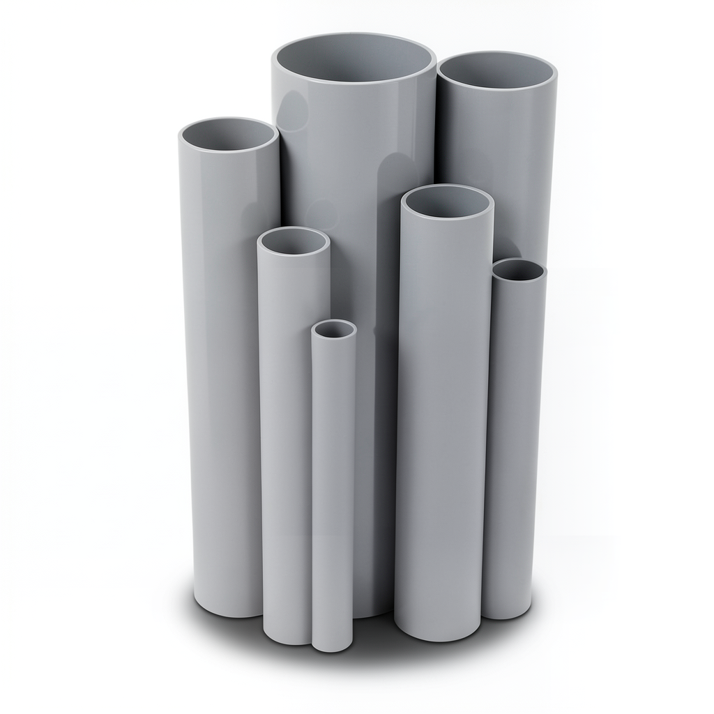 UPVC Pipes Pressure 16/20 Outside Diameter 50 mm Thickness 3.7 mm Gray