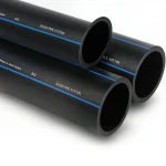 أنابيب HDPE السعودي  PE 80 ضغط 8 بار قطر خارجي 400 مم سمك 23.7 مم لون اسود