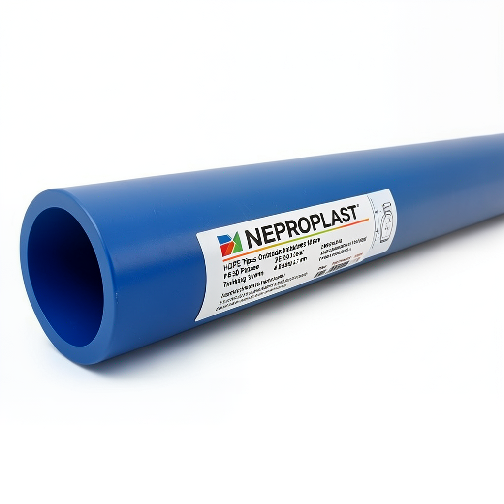 مواسير HDPE PE 80 ضغط 4 بار قطر خارجي 315 مم سمك 9.7 مم لون أزرق | نيبروبلاست
