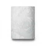 Italian Wallpaper Floral Design Pale Gray Color, Size 10mx0.70m, Model 14120