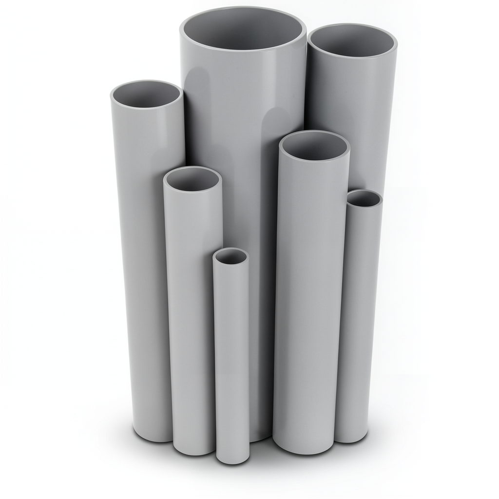 UPVC Pipes Nominal Pressure 16/20 Outside Diameter 160 mm Thickness 11.9 mm Gray