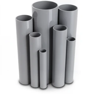مواسير UPVC ضغط اسمي 16/20 قطر خارجي 90 مم سمك 6.7 مم لون رمادي